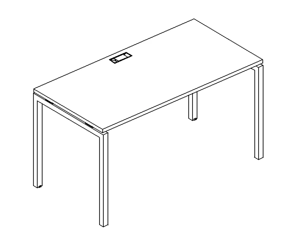 Стол письменный на металлокаркасе DUE 120x80x75 A4.PRO