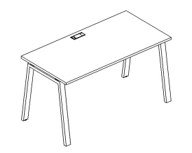 Стол письменный на металлокаркасе TRE 120x80x75 A4.PRO images