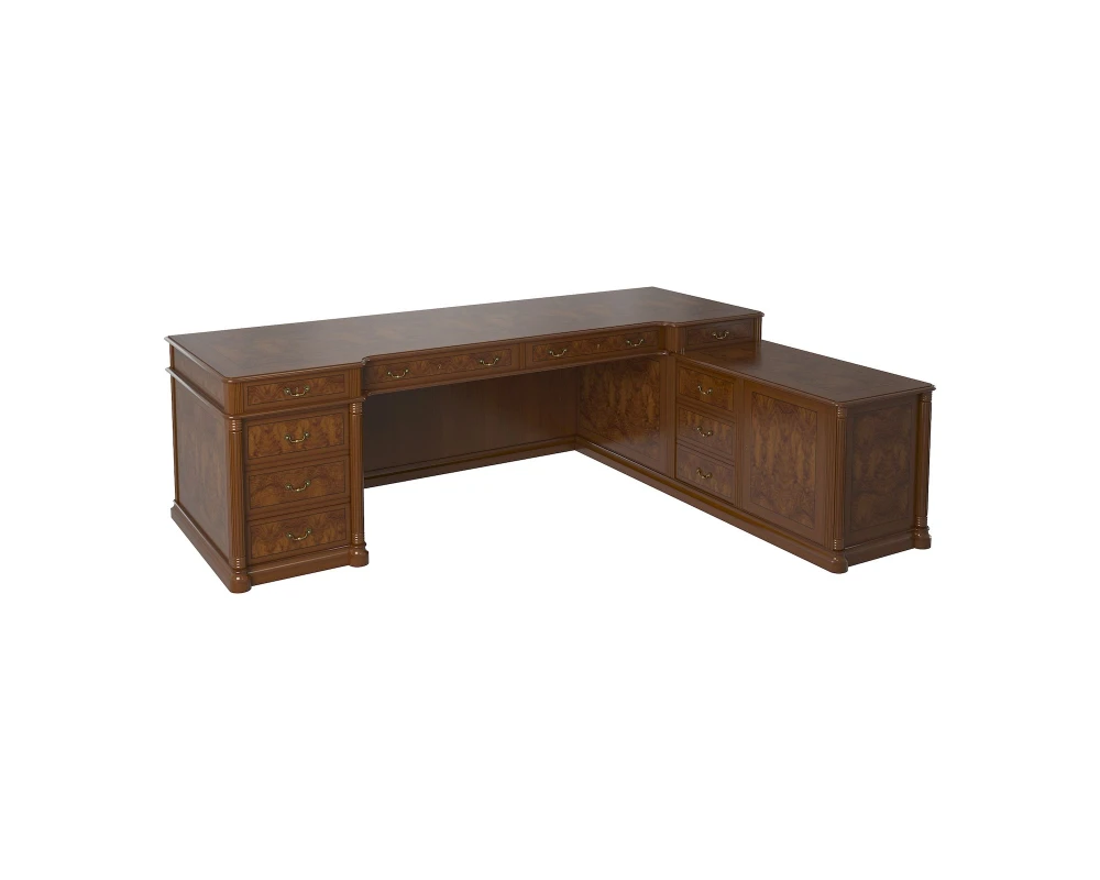 Стол руководителя полуглянцевый, правый 2500х1900х780 Artmoble