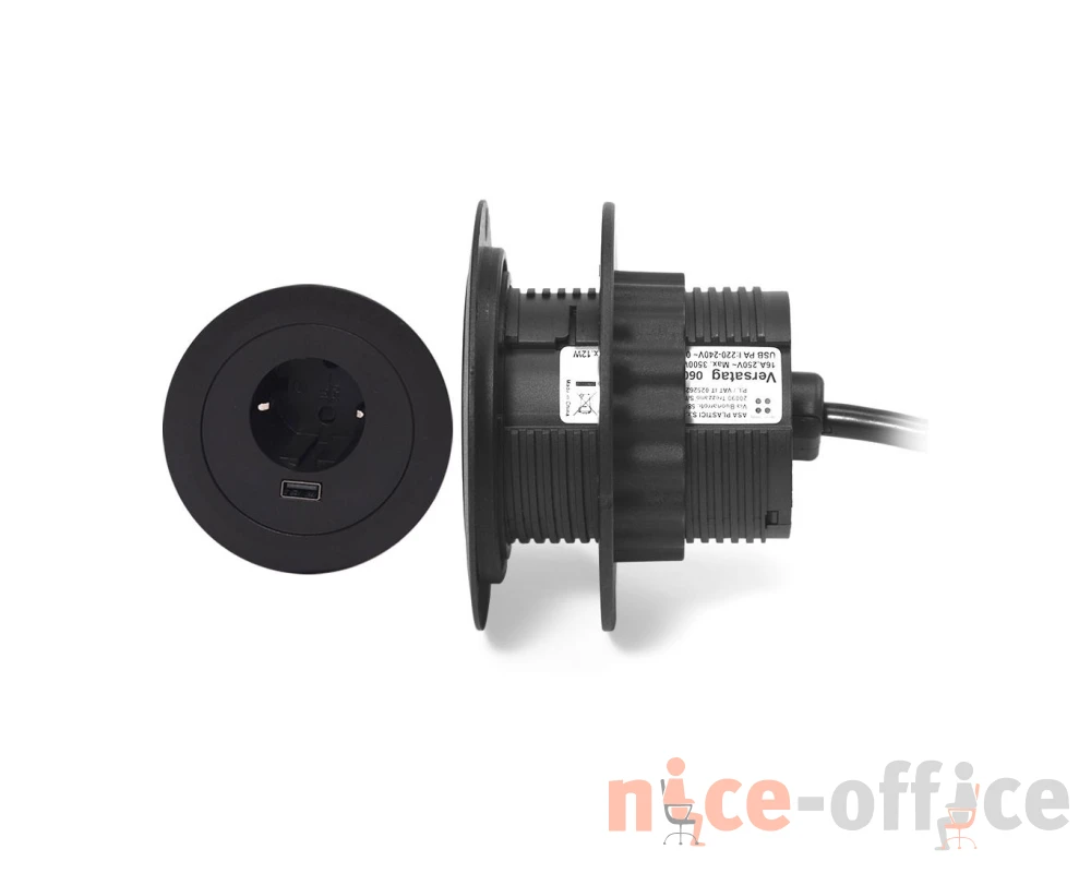 Электрический блок D7,2x9 Versatag Черный