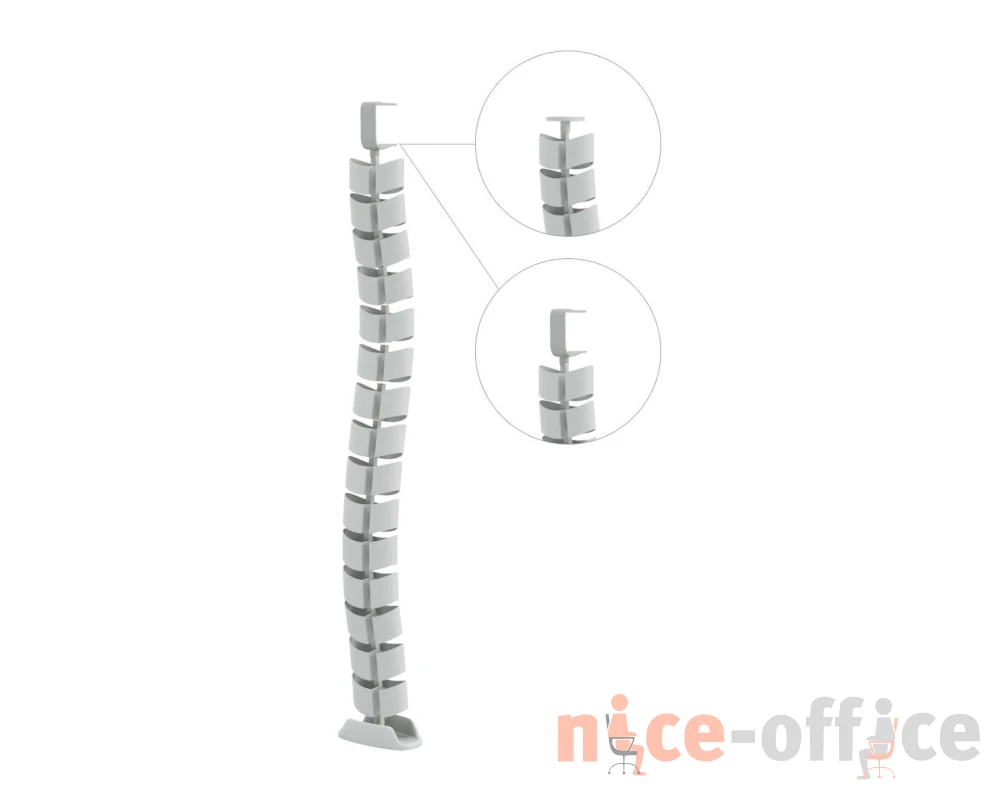 Кабель-канал Vertebra 8x4x75 Profoffice Серебристый