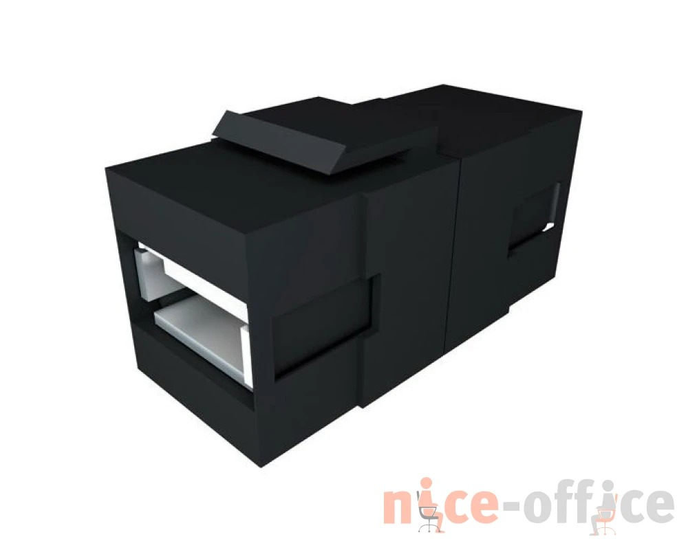 Модуль слаботочный USB 3.0 2х2х2 Conference Металл/Черный