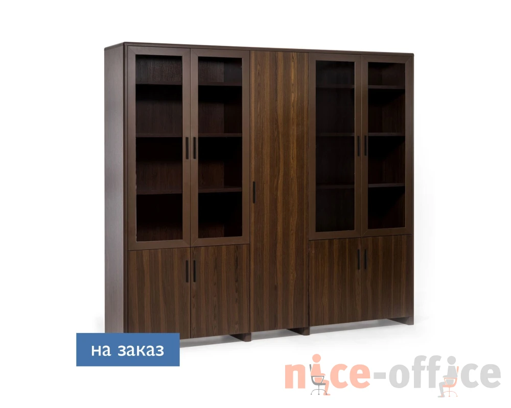 Шкаф для бумаг/одежды 227x45x211 Legno Орех