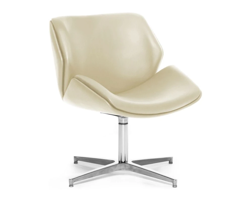 Кресло Charm Lounge Натуральная кожа, Бежевый