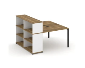 Рабочая станция с опорным стеллажом с надставкой низ. CN.DRS-210 1600x1480x1140 Концепт / Concept images