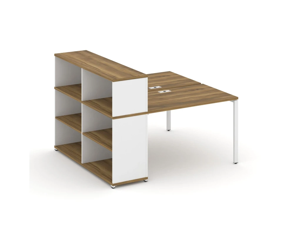 Рабочая станция с опорным стеллажом с надставкой низ. CN.DRS-210 1600x1480x1140 Концепт / Concept