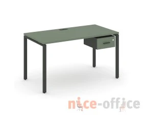 Стол рабочий с подвесной тумбой с одним ящ. CN.SP-111 W 1380x720x750 Концепт / Concept images