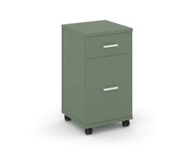 Тумба мобильная 1 ящ. 1 распаш. фасад CN.TUM-011 W 420x420x782 Концепт / Concept images