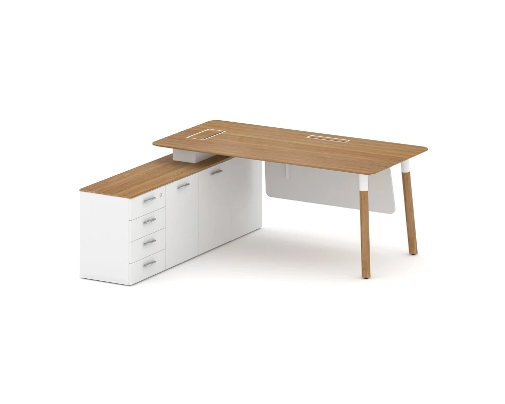 Стол руководителя левый 1800x1798x750 Фреско / Fresco