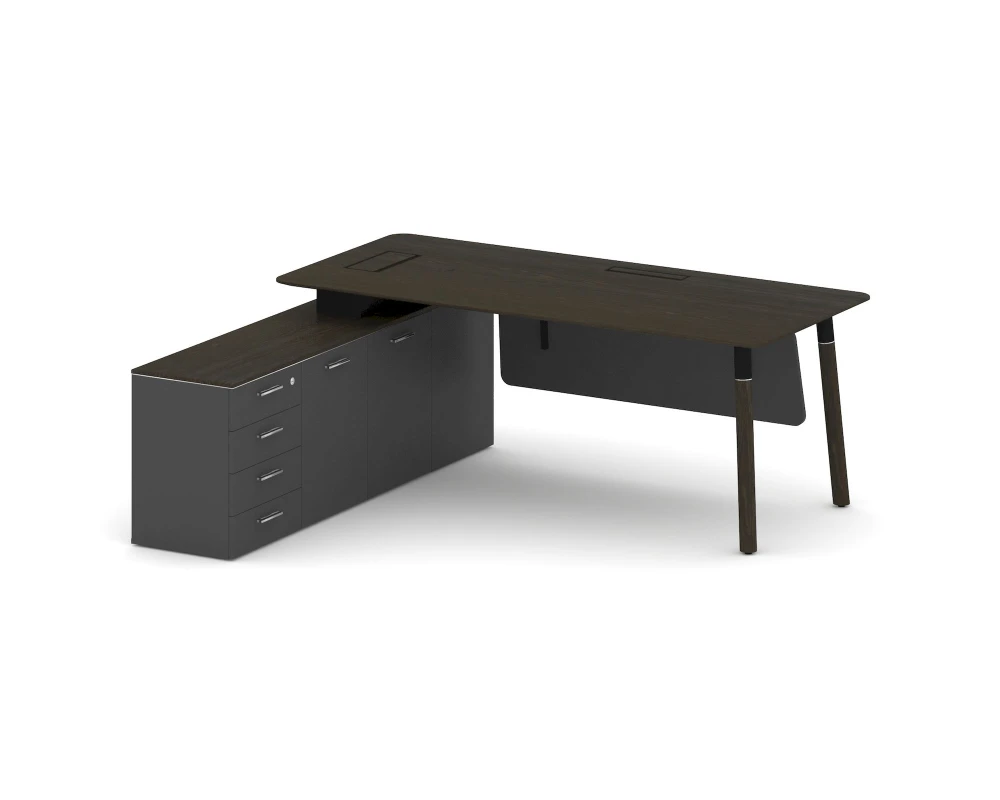 Стол руководителя левый 2000x1798x750 Фреско / Fresco