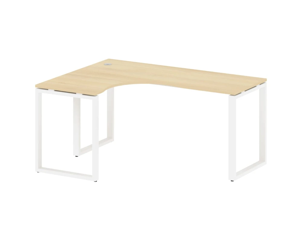 Стол криволинейный левый на О-образном м/к 160x120x75 Метал Систем / Metal System