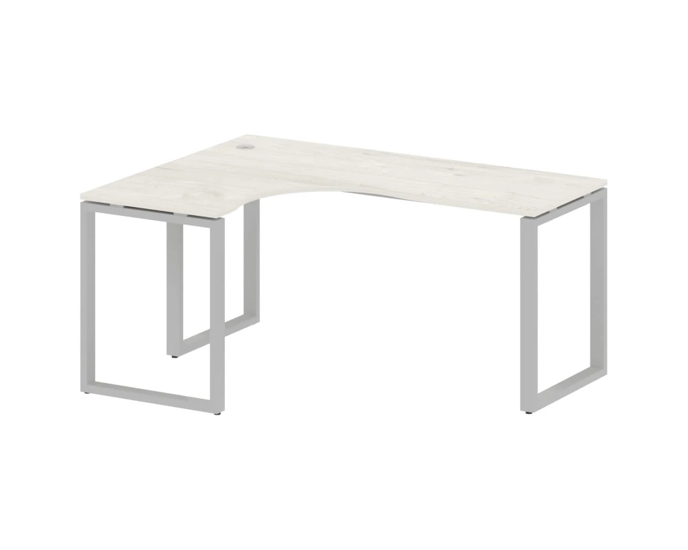 Стол криволинейный левый на О-образном м/к 160x120x75 Метал Систем / Metal System