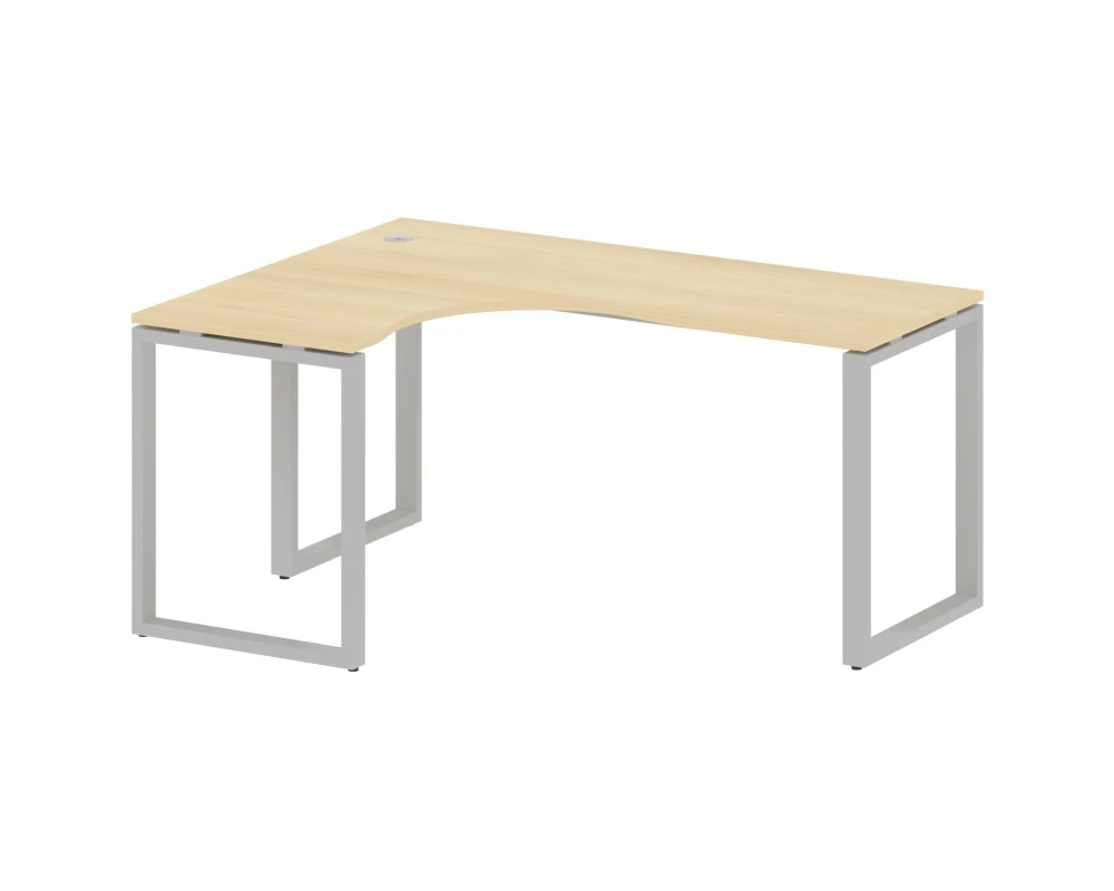 Стол криволинейный левый на О-образном м/к 160x120x75 Метал Систем / Metal System