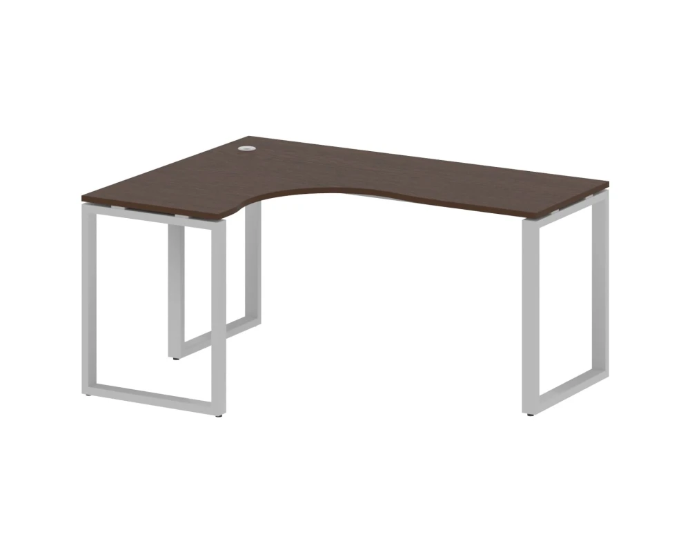 Стол криволинейный левый на О-образном м/к 160x120x75 Метал Систем / Metal System