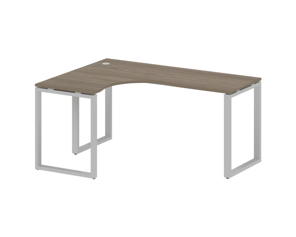 Стол криволинейный левый на О-образном м/к 160x120x75 Метал Систем / Metal System