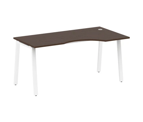 Стол криволинейный правый на А-образном м/к 160x90x75 Метал Систем / Metal System