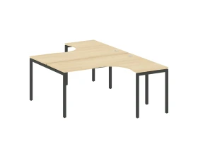 Рабочая станция криволинейная на П-образном м/к 1600x2435x750 Метал Систем Куатро 4х4 / Metal System Quattro 4x4 images