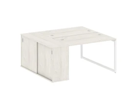 Рабочая станция с шкафом-купе на О-образном м/к 1610x1475x750 Метал Систем Куатро 4х4 / Metal System Quattro 4x4 images