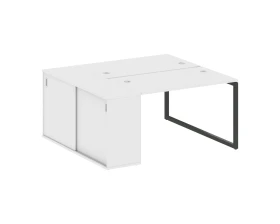 Рабочая станция с шкафом-купе на О-образном м/к 1610x1475x750 Метал Систем Куатро 4х4 / Metal System Quattro 4x4 images