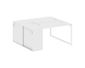 Рабочая станция с шкафом-купе на О-образном м/к 1610x1475x750 Метал Систем Куатро 4х4 / Metal System Quattro 4x4 images