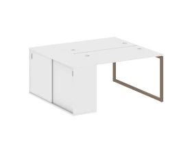 Рабочая станция с шкафом-купе на О-образном м/к 1610x1475x750 Метал Систем Куатро 4х4 / Metal System Quattro 4x4 images