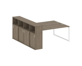 Рабочая станция с шкафом-купе на О-образном м/к 2210x2332x1098 Метал Систем Куатро 4х4 / Metal System Quattro 4x4 images