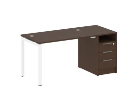 Рабочая станция с тумбой на П-образном м/к 1612x720x750 Метал Систем Куатро 5x5 / Metal System Quattro 5x5 images