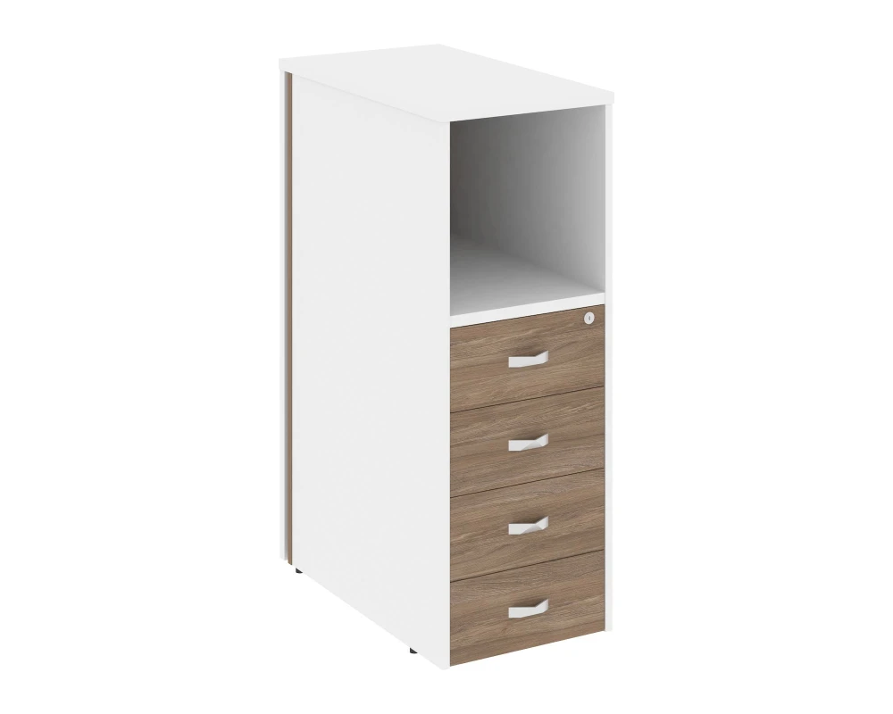 Тумба 4 ящика завершающая, левая Оникс / Onix