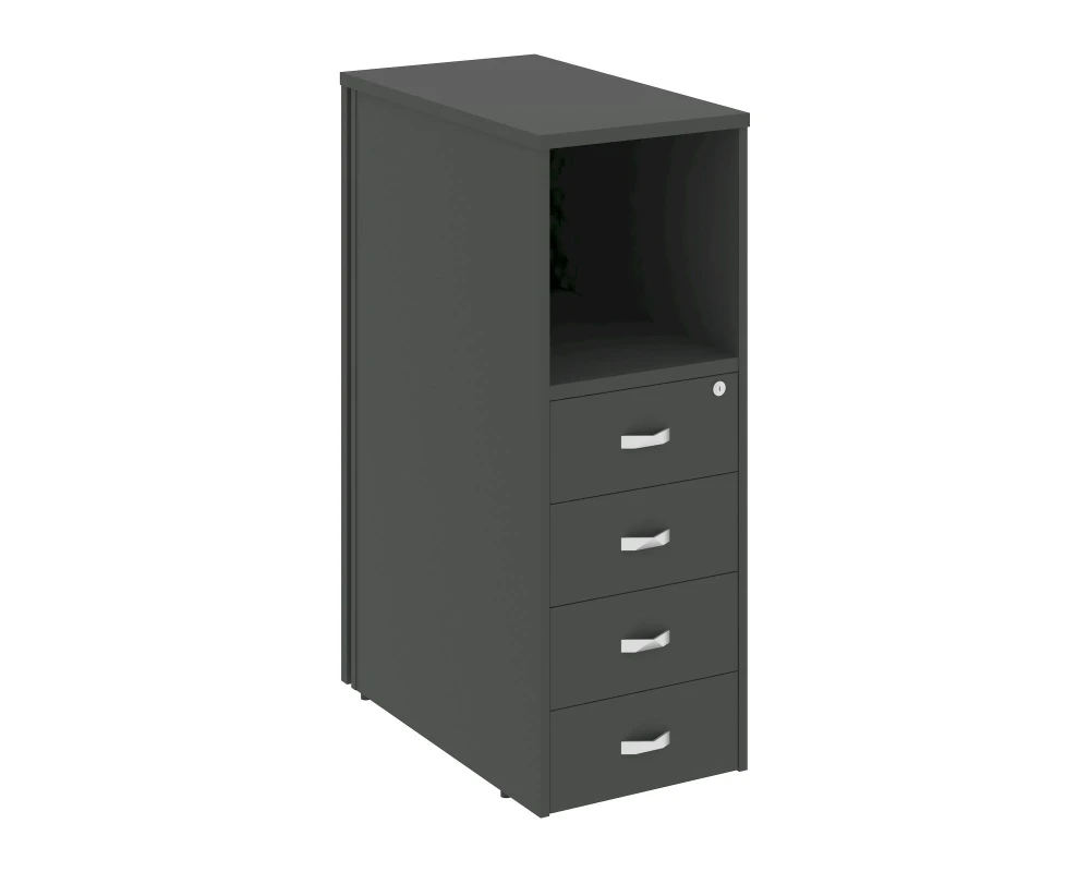 Тумба 4 ящика завершающая, левая Оникс / Onix