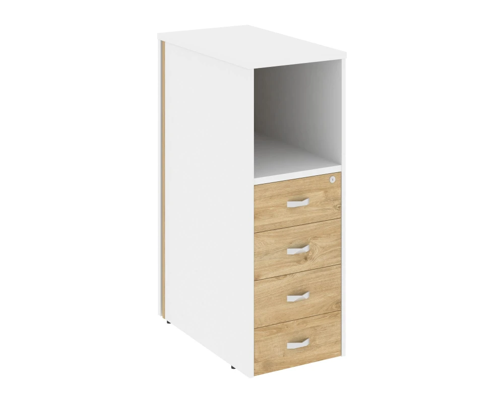 Тумба 4 ящика завершающая, левая Оникс / Onix