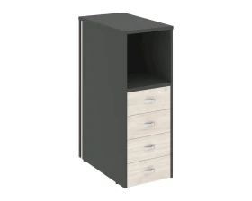 Тумба 4 ящика завершающая, левая Оникс / Onix images