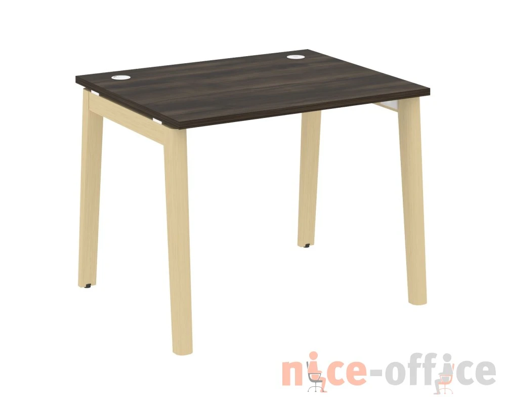 Стол письменный, опоры - массив дерева 98x80x75 Оникс Вуд / Onix Wood