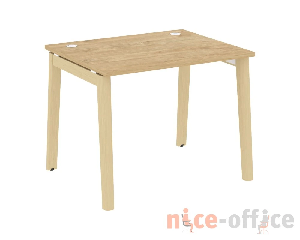 Стол письменный, опоры - массив дерева 98x80x75 Оникс Вуд / Onix Wood