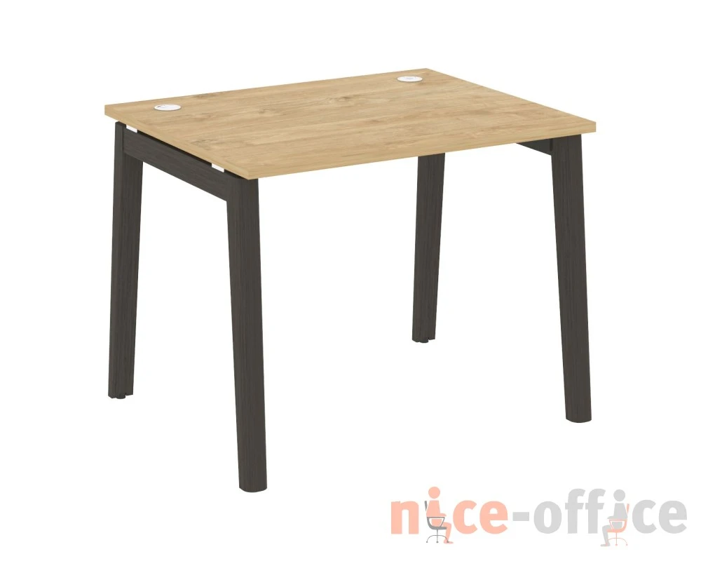 Стол письменный, опоры - массив дерева 98x80x75 Оникс Вуд / Onix Wood