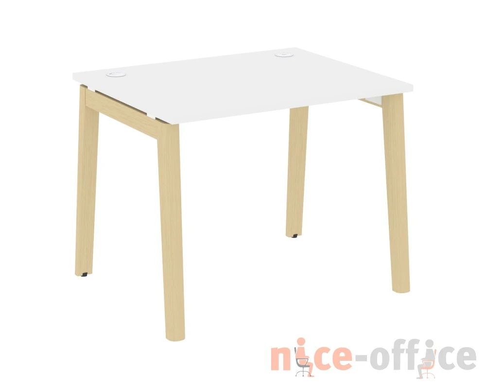Стол письменный, опоры - массив дерева 98x80x75 Оникс Вуд / Onix Wood