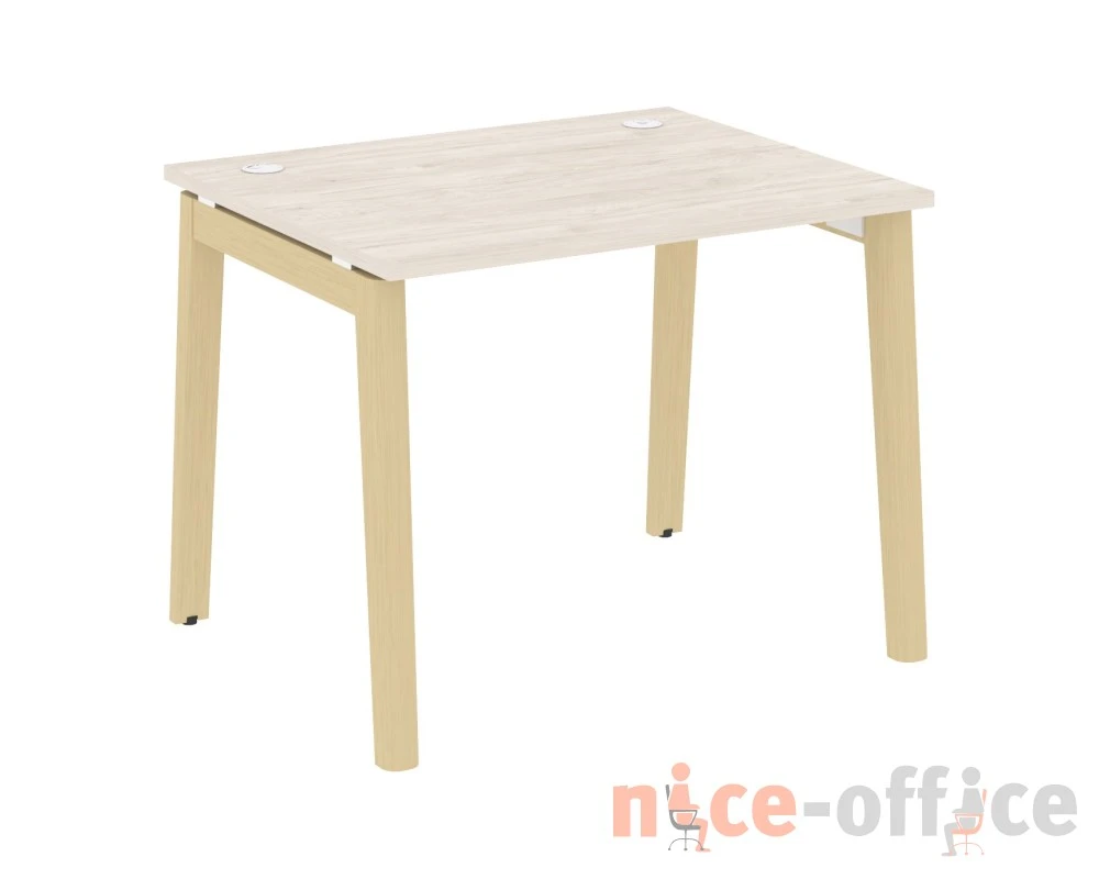 Стол письменный, опоры - массив дерева 98x80x75 Оникс Вуд / Onix Wood