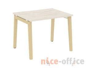 Стол письменный, опоры - массив дерева 98x80x75 Оникс Вуд / Onix Wood images