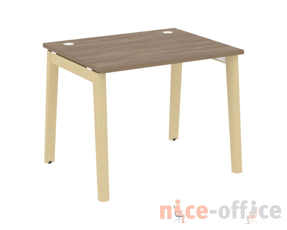 Стол письменный, опоры - массив дерева 98x80x75 Оникс Вуд / Onix Wood