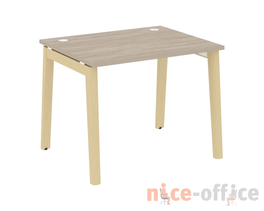 Стол письменный, опоры - массив дерева 98x80x75 Оникс Вуд / Onix Wood
