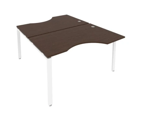 Рабочая станция криволинейная на П-образном м/к 140x183,5x75 Метал Систем / Metal System