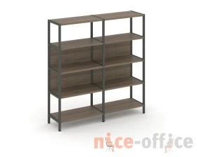 Двухсекционный стеллаж четырехярусный 1590х400х1613 Шелф Систем / Shelf System images