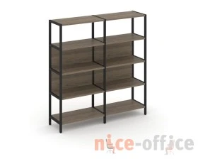 Двухсекционный стеллаж четырехярусный 1590х400х1613 Шелф Систем / Shelf System images