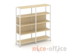 Двухсекционный стеллаж четырехярусный 1590х400х1613 Шелф Систем / Shelf System images