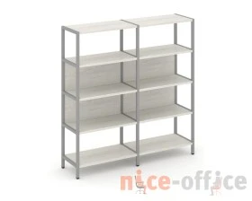 Двухсекционный стеллаж четырехярусный 1590х400х1613 Шелф Систем / Shelf System images