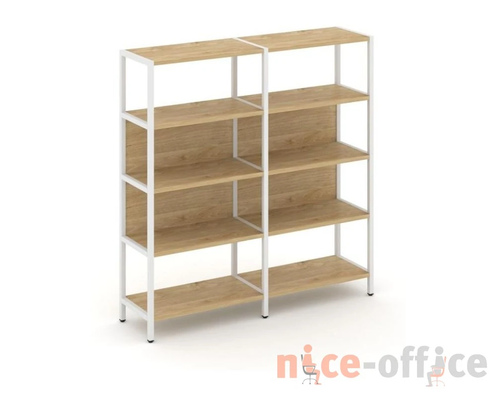 Двухсекционный стеллаж четырехярусный 1590х400х1613 Шелф Систем / Shelf System