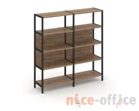 Двухсекционный стеллаж четырехярусный 1590х400х1613 Шелф Систем / Shelf System images