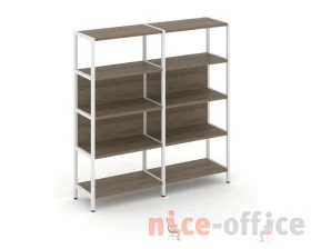 Двухсекционный стеллаж четырехярусный 1590х400х1613 Шелф Систем / Shelf System images
