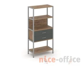 Односекционный стеллаж четырехярусный с ящиками 810х400х1613 Шелф Систем / Shelf System images