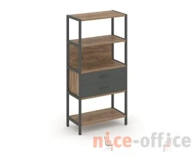 Односекционный стеллаж четырехярусный с ящиками 810х400х1613 Шелф Систем / Shelf System images