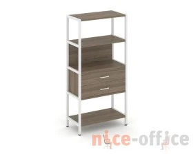 Односекционный стеллаж четырехярусный с ящиками 810х400х1613 Шелф Систем / Shelf System images